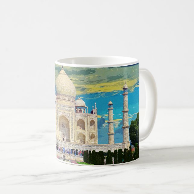 Mug Taj Mahal Inde Belle architecture #2 (Devant droit)
