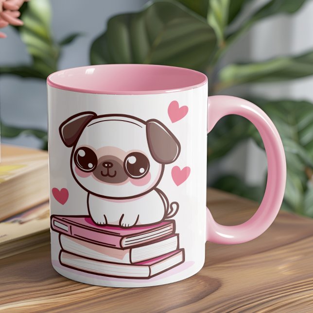 Mug Tales Et Tails Font Ma Journée - Chien Et Livres P (This cozy and creative design is perfect for anyone who loves their pets as much as their books.)