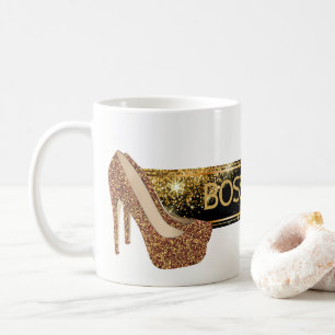 Mug Talons hauts noirs chics de parties scintillantes