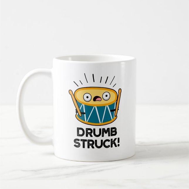 Mug Tambour Frappé Funny Drummer Drum Pun (Gauche)