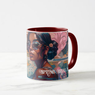 Mug Tamil Woman Miami Resort Pool Peinture