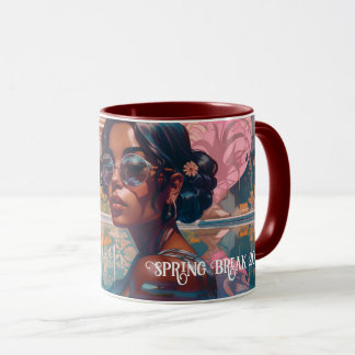 Mug Tamil Woman Miami Resort Pool Peinture