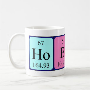 Mug Tampon de nom de table périodique Hobert