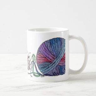 Mug Tant d'extrémités lâches… coccinelle et fil