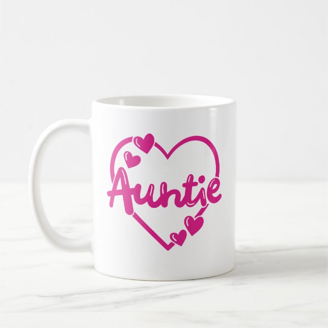 Mug "Tante" dans la coutume de poupée rose (Gauche)