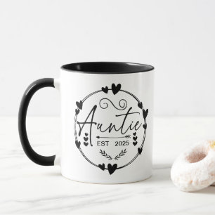 Mug Tante Est 2025 Annonce de Grossesse Tante Drôle