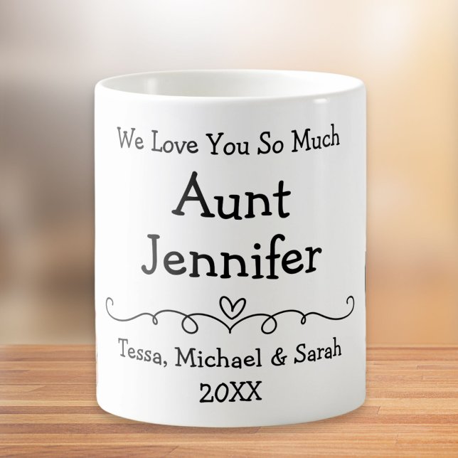 Mug Tante Love You Photo (Créateur téléchargé)