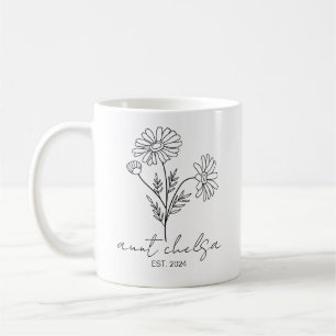 Mug Tante personnalisée Nouvelle tante 2024, Faire-par