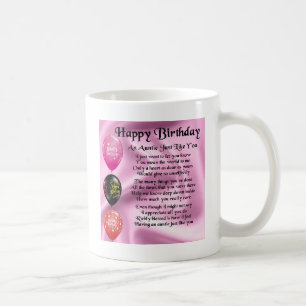 Mug Tante Poem - joyeux anniversaire