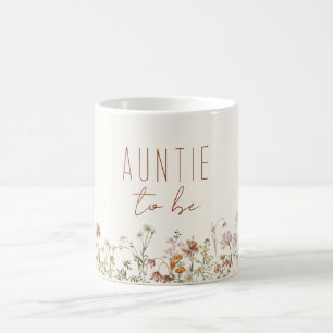 Mug Tante pour être Fleur sauvage Baby shower