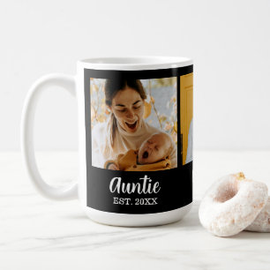 Mug Tante Script Établi Noir 3 Photo Café