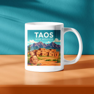 Mug Taos vintage Nouveau-Mexique