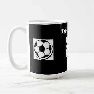 Mug Tapez votre texte Style d'image de football person