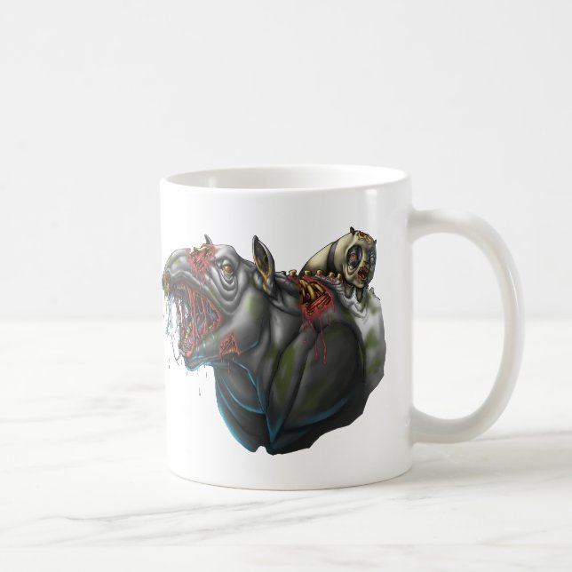 Mug Tapir et panda de zombi (Droite)