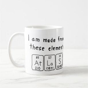 Mug Tapis de nom de table périodique Atlas