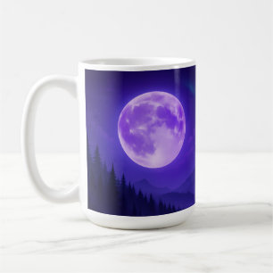 Mug Tapis de souris Sérénité de la Lune Violette – Mon