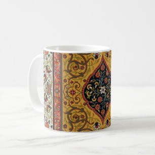 Mug Tapis Élegant Tapisserie Perse Antique Riche