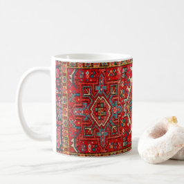Mug Tapis oriental classique perse rouge turc