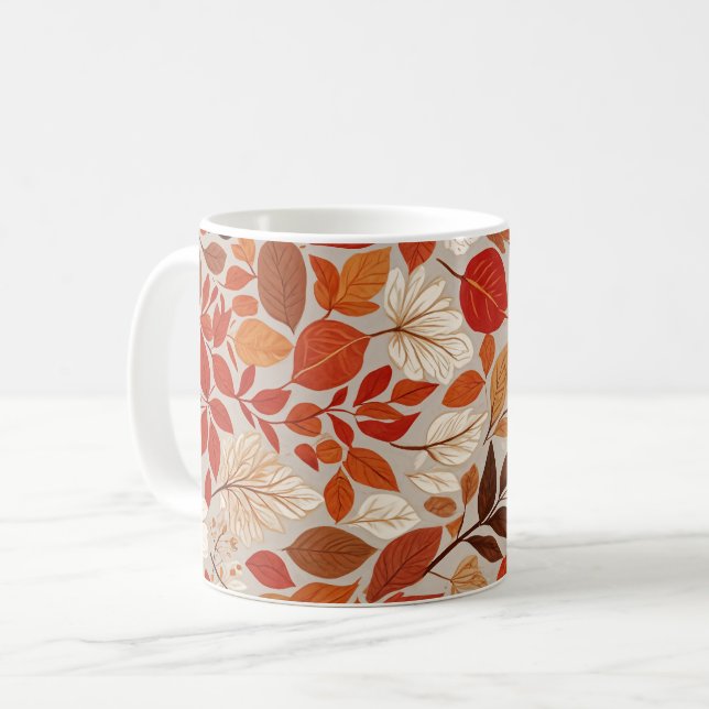 Mug Tapisserie d'automne (Devant gauche)