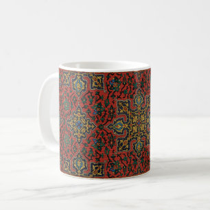 Mug Tapisserie de tapis persan rouge bleu classique