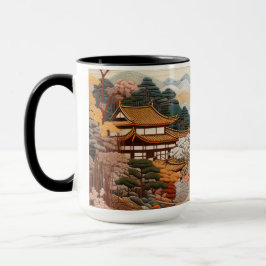 Mug Tapisserie japonaise traditionnelle design élégant
