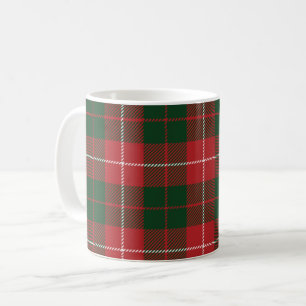 Mug Tartan Clan MacKinnon Carreaux Vert Rouge