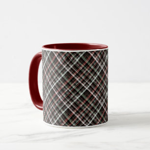 Mug Tartan de Noël texturé.