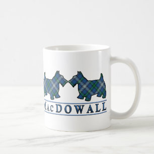 Mug Tartan Écossais des Chiens Scottie du Clan MacDowa