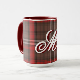 Mug Tartan Plaid Rouge Traditionnel Collection tendanc