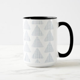 Mug Tartan Triangles bleu