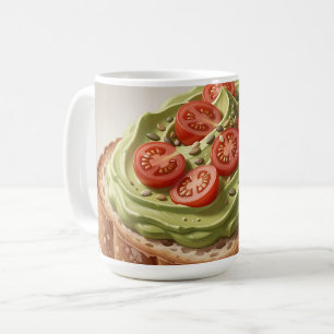 Mug Tartine fraîche de tomates à l'avocat Art du petit