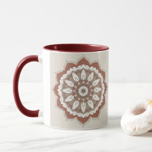 Mug "Tasse à café élégante Mandala Blush Boho"
