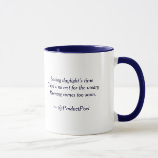 Mug "Tasse de café d'un Haiku de matin"