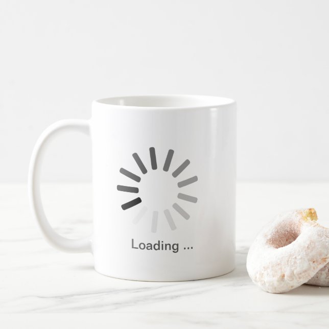 Mug … "Tasse "de chargement d'icône (2-sided) (Avec donut)