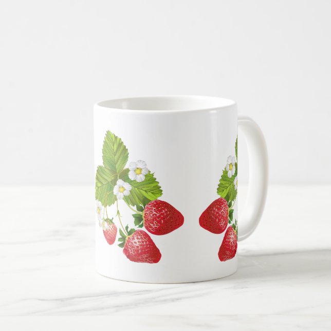 Mug Tasse-Fraises de café (Devant droit)