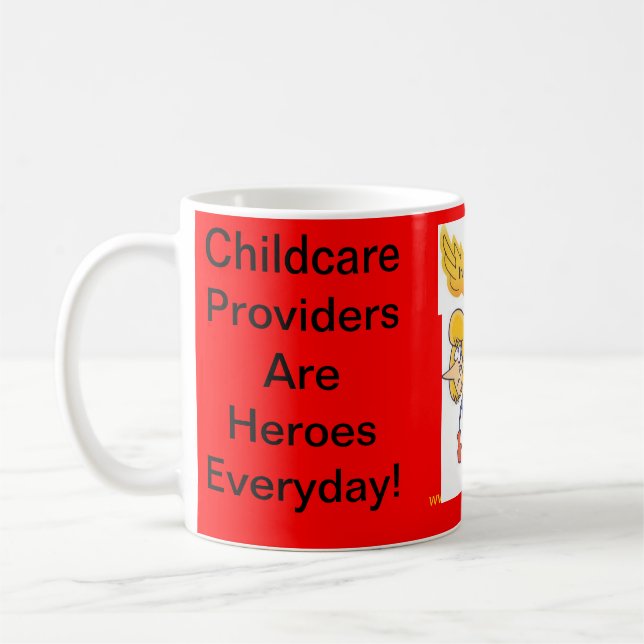 Mug Tasse. Les fournisseurs de Childcare sont des (Gauche)
