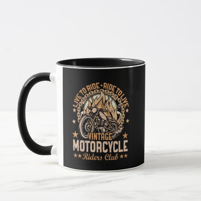 Mug Tasse, pour les passionnés de moto. (Gauche)