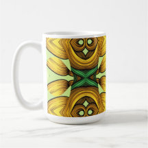 Tasse, un design de motif transparent multicolore