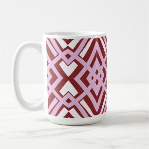 Mug Tasse, un motif géométrique multicolore vibrant de