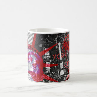 mug tasse usa new york statue liberté rouge noir