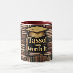 Mug Tassel Vaut La Peine Il Livres Diplôme