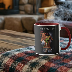 Mug Tatouage de femme dragon de fantasy gras