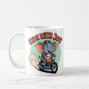 Mug Tatouage d'éléphant de moto drôle motard