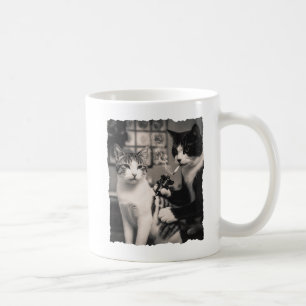 Mug Tatouage drôle Artiste Chat Fumant une Cigarette V