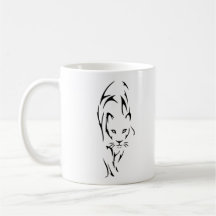 tatouage silhouette de lionne