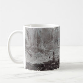 Mug Taupe et Cyan en détresse Skyline Venice Italie