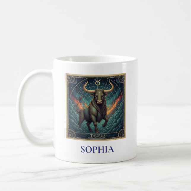 Mug Taureau Blue Celestial Zodiaque (Gauche)