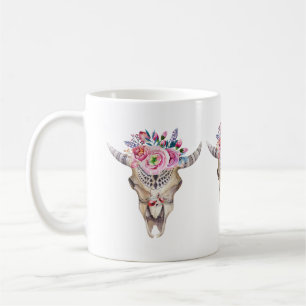 Mug Taureau Et Roses Et Bufs Colorés