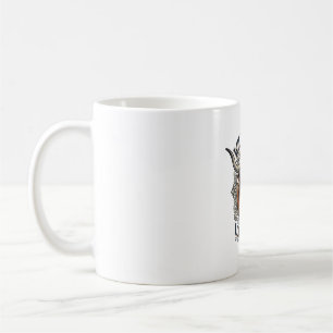 Mug Taureau Longhorn Graphique Gravure Vintage Art Occ