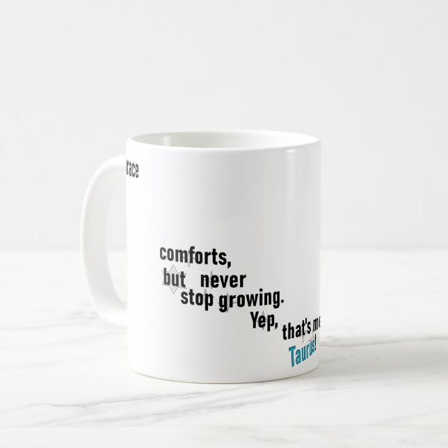 Mug Taurus Fun & Inspiration Design pour un usage quot (Devant gauche)